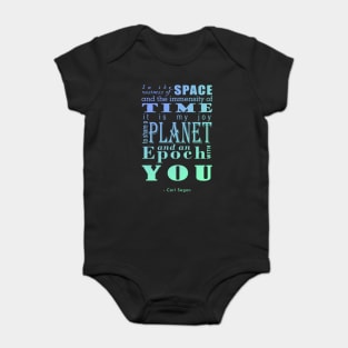 In the Vastness of Time and Space Baby Bodysuit